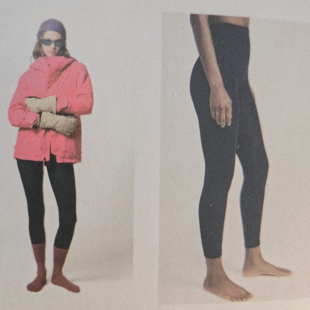 NWT STEMS Fleeced Black Leggings